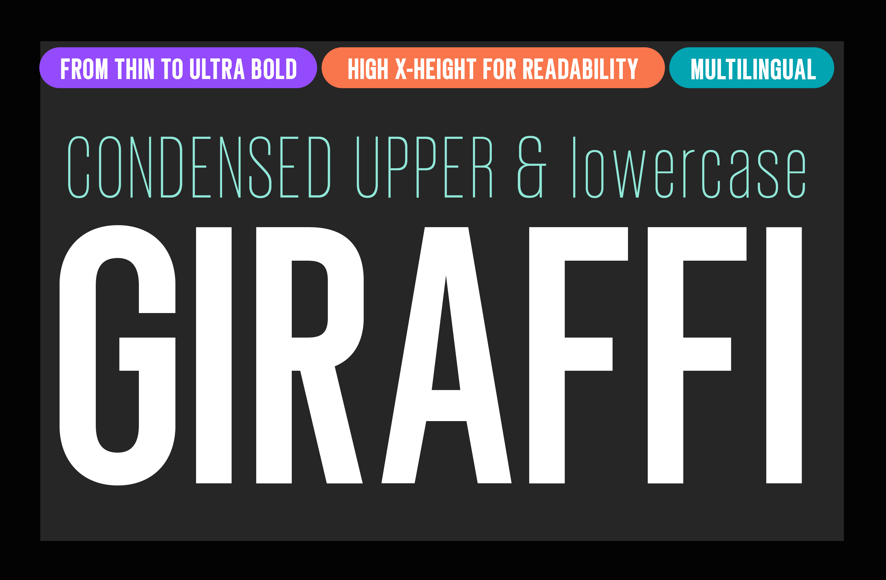 giraffi condensed font