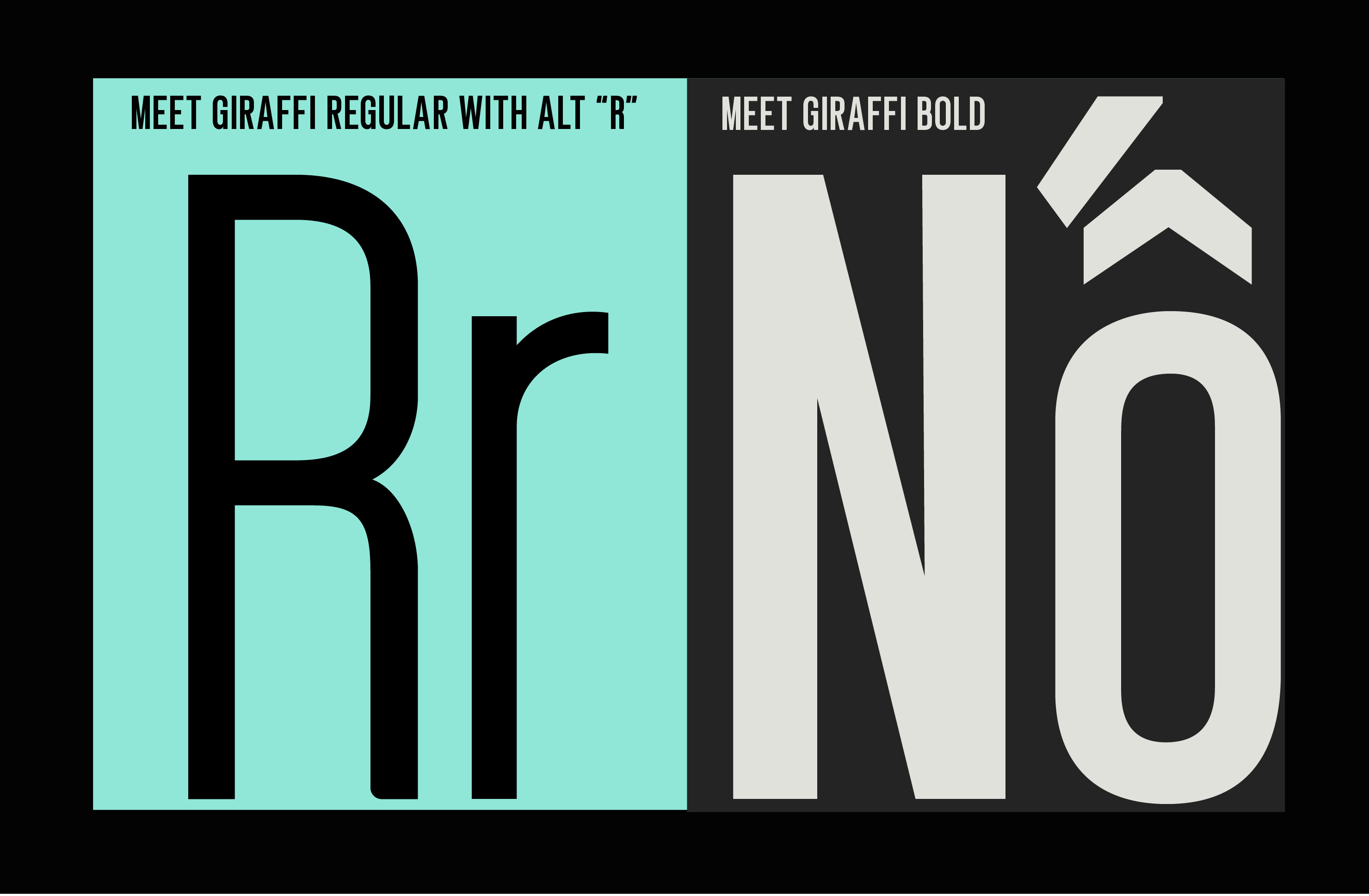 Modern condensed typography