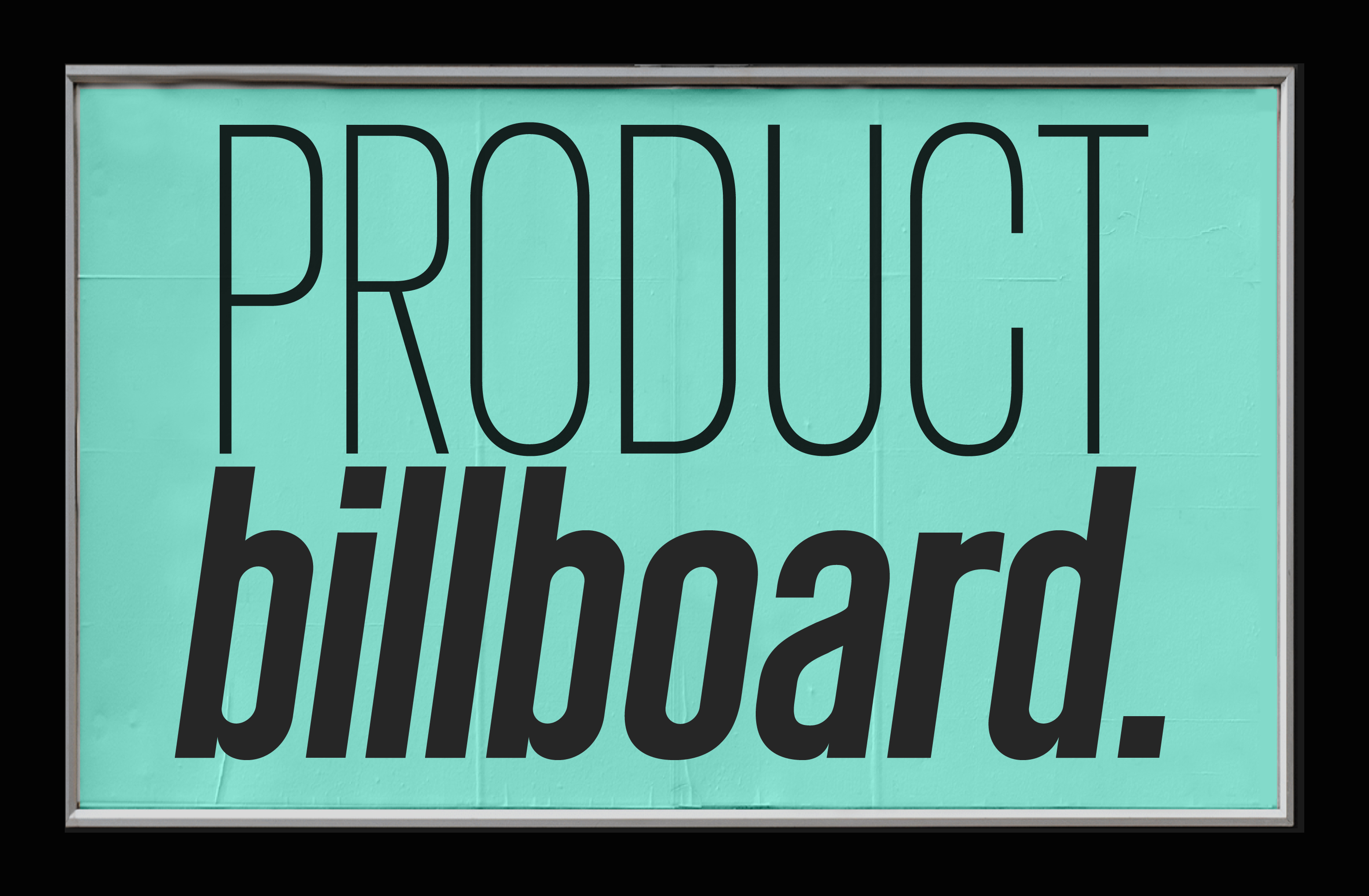 Condensed billboard font