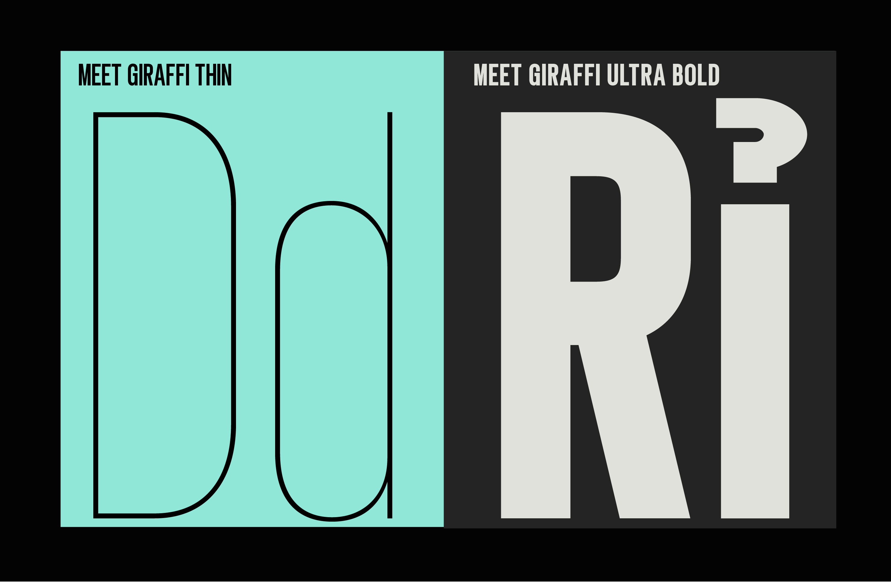 Modern condensed font