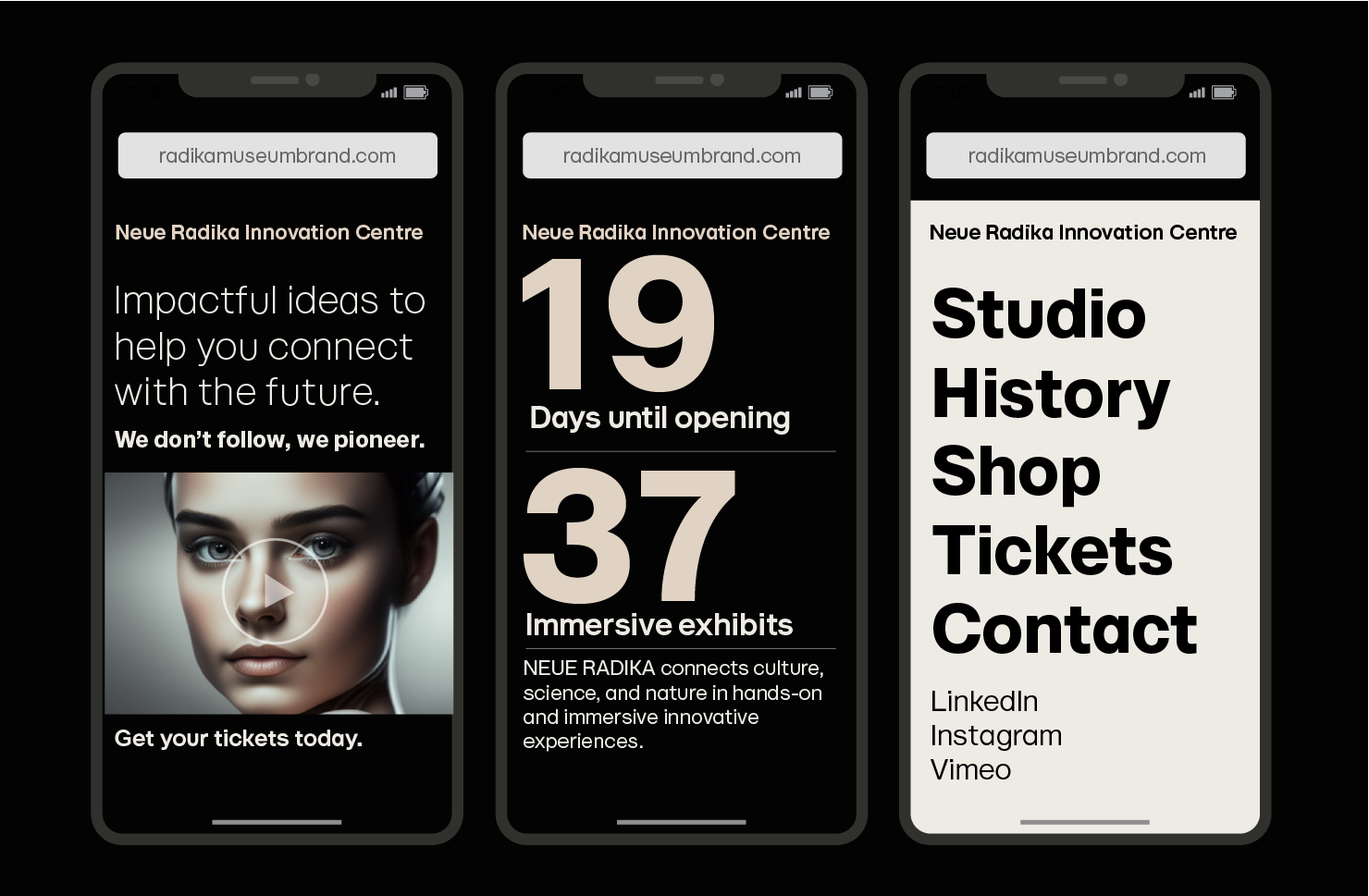 Modern sans serif web font