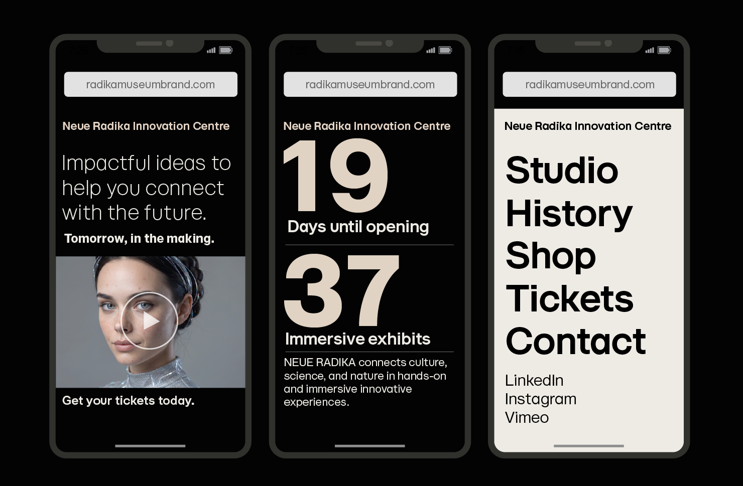 Modern sans serif web font