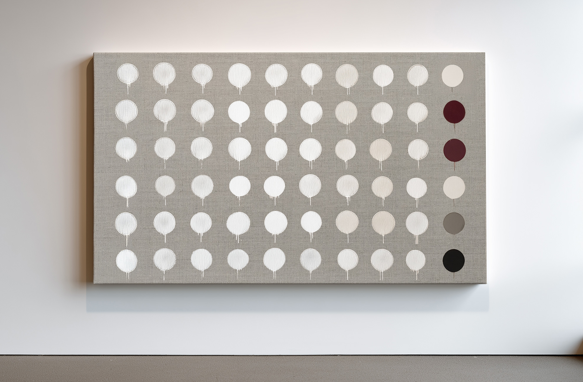 Origins, No. 31 — modern abstract fine art on Belgian linen by Matt Chansky.